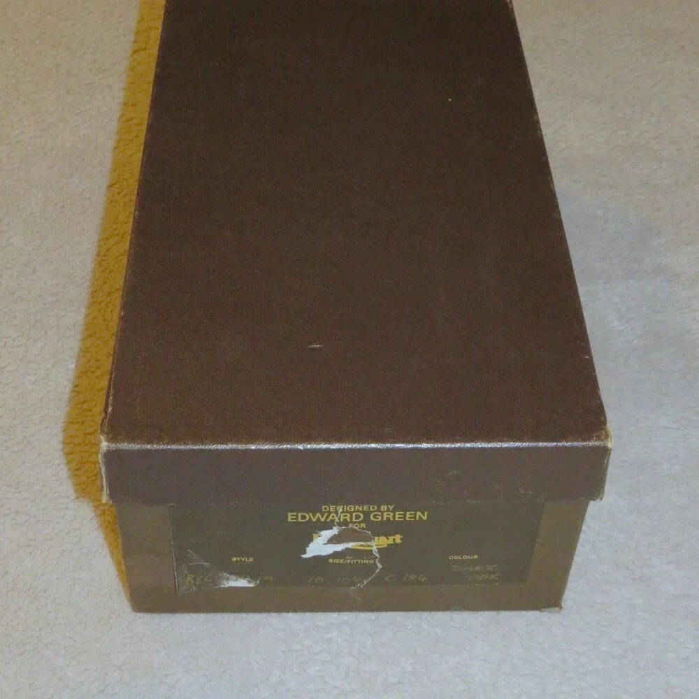 Edward Green Belgravia Dark Oak Antique Loafers 10.5 C NWB - Picture 14 of 15